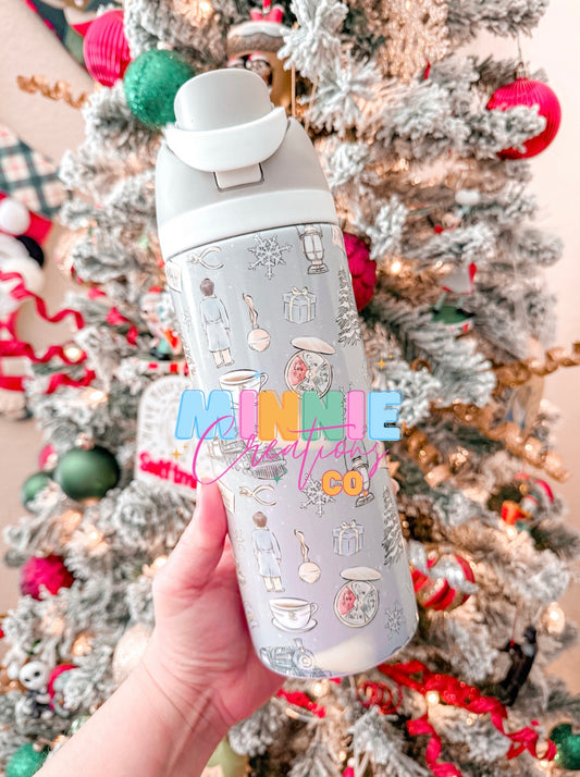 Believe Christmas magic 24oz Water bottles