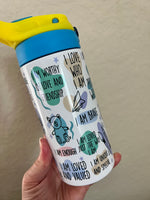 Kids Affirmations Water Bottle | Sublimated Kids Water Bottles