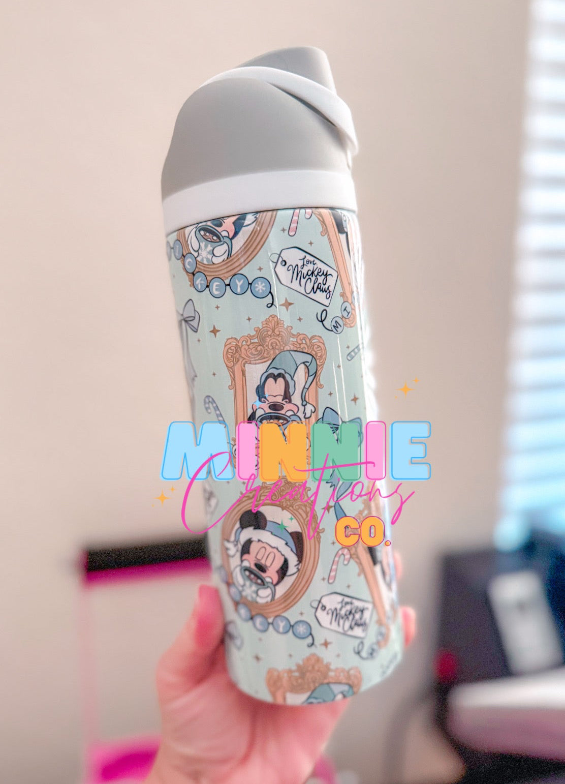 Cozy Christmas Inspired 24oz Water Bottle