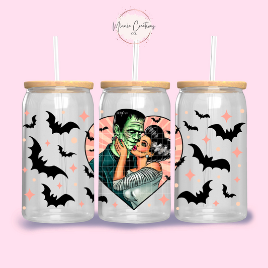 Valloween Love Glass Can cup