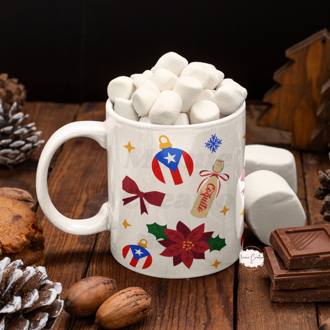 Navideño Boricua Coffee mug