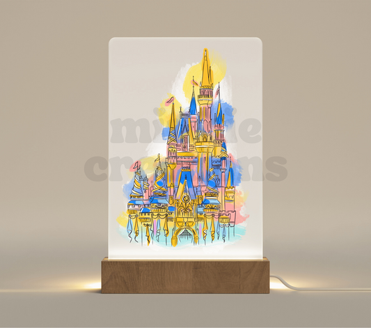 Magic Castle Light Frame | Sublimation Custom Frame  Night Light