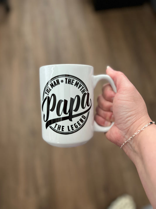 Papa mug | The Man, The Myth, The Legend mug