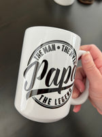 Papa mug | The Man, The Myth, The Legend mug