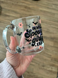 Spooky Girl Crystal Clear Libbey mug