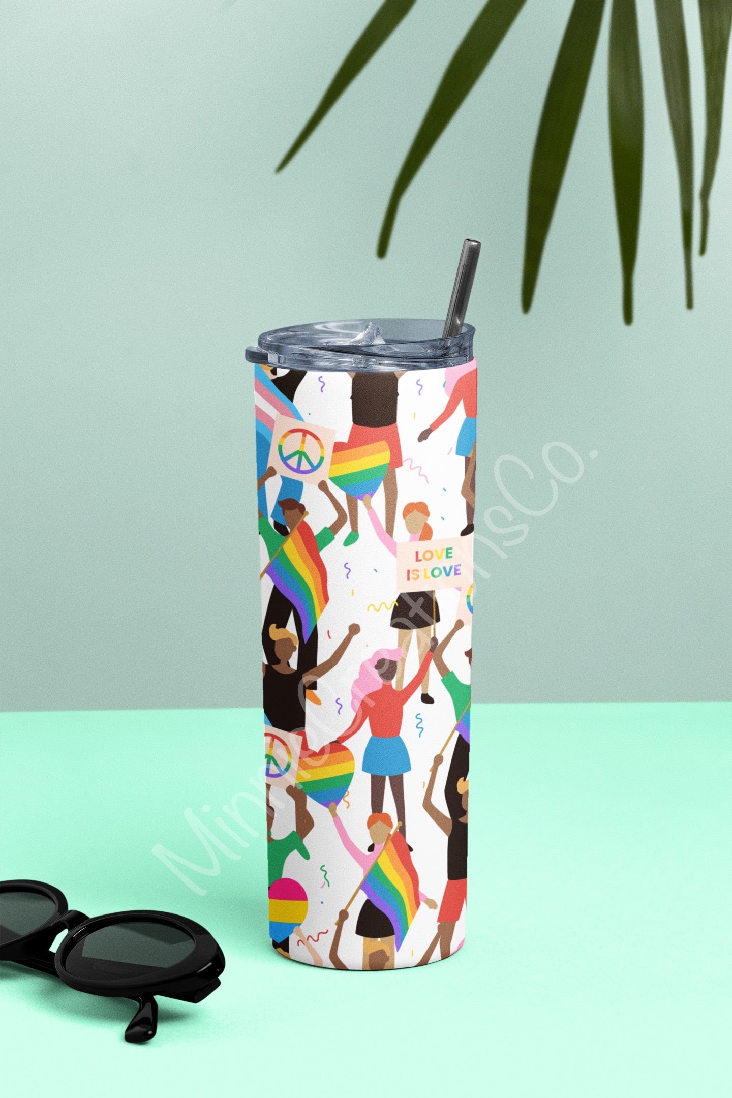 Peace Pride 20oz Skinny Tumblers