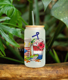 Isla Del Encanto Glass Can cup | Puerto Rico Glass Can Cup