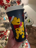 Christmas Color changing 16 oz. Hot cups | Gingerbreads Mouse Festive| Grogu 16oz. Hot Cups reusable | Winnie the Pooh hot cup