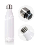 Water Bottle Insulated Double walled  | Custom 17oz Water Bottle Tumbler