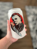 Michael Halloween Glass cup