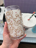 Gingerbread 16oz Glass cups