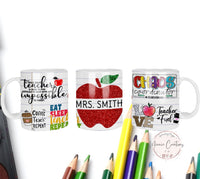 Teachers Mug 12 oz and 15oz Customizable