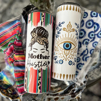 Mother Hustler Cheetah Sarape print 20oz Skinny Tumblers