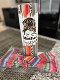 Mother Hustler Cheetah Sarape print 20oz Skinny Tumblers