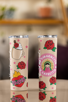 Virgencita y Cafecito 20oz Skinny Tumblers