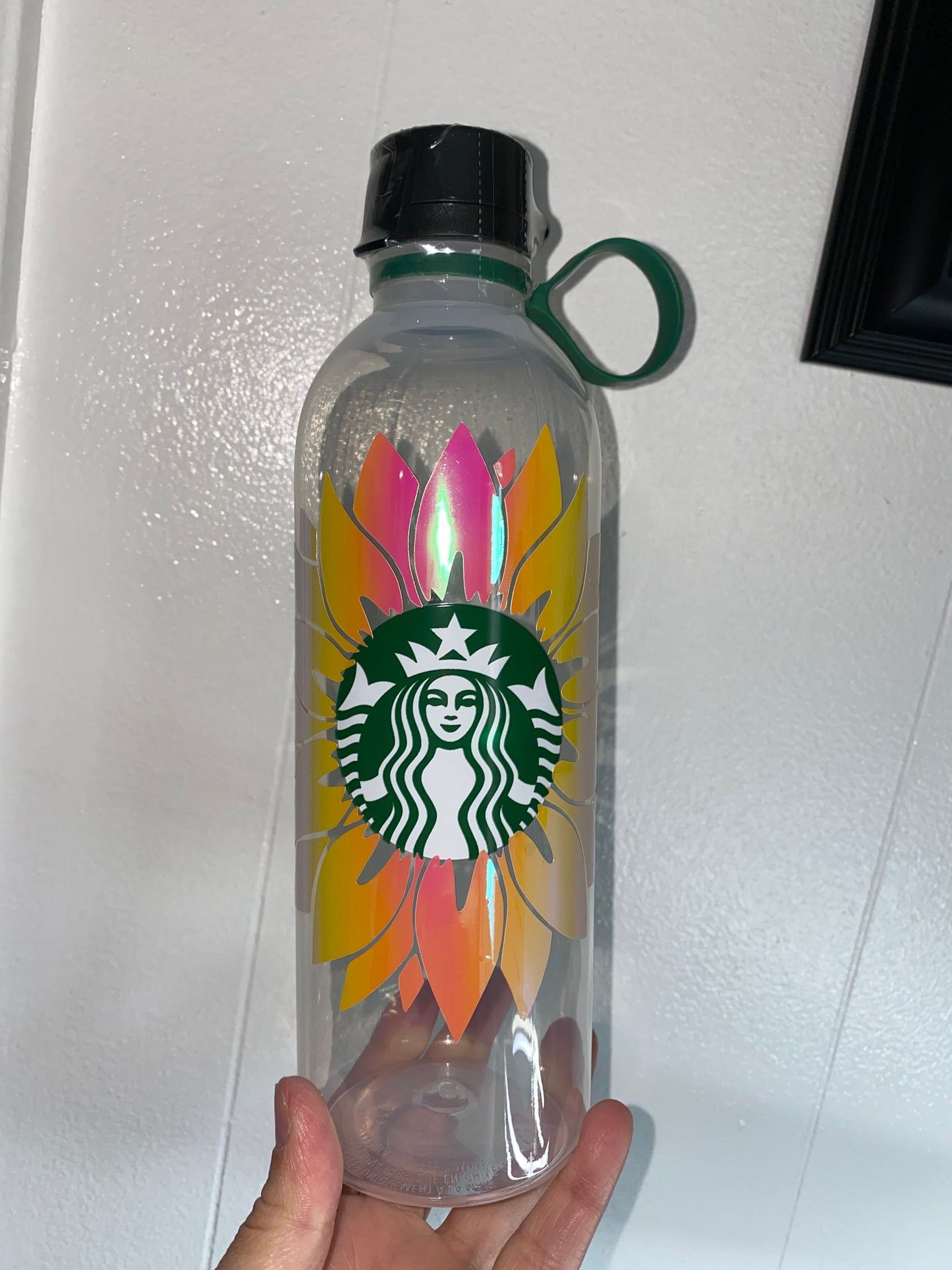 Sunflower Water bottle Starbucks Logo