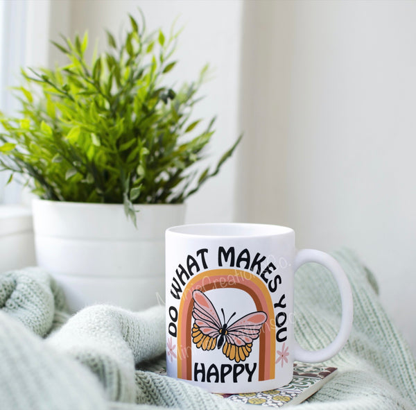 Retro “Do what makes you Happy” Mug