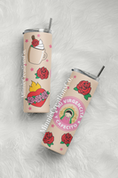 Virgencita y Cafecito 20oz Skinny Tumblers