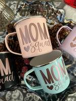 Mom Squad Campfire style mug