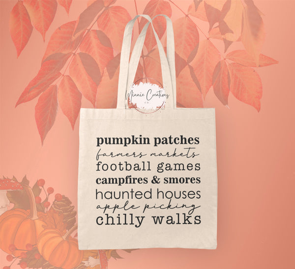 Fall Inspired totes