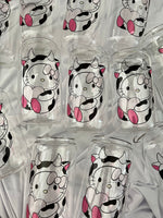 Kitty Cow Inspired Glass cup