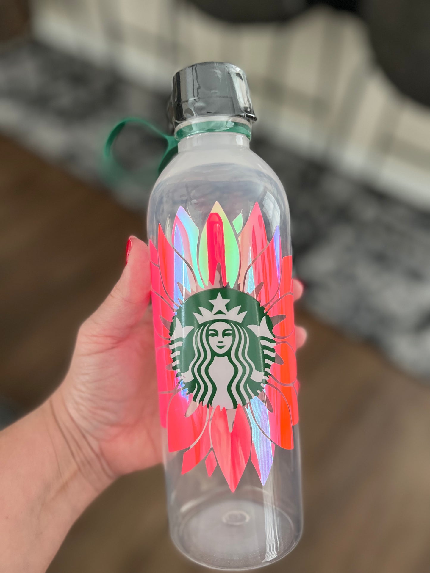 Sunflower Water bottle Starbucks Logo