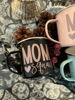 Mom Squad Campfire style mug