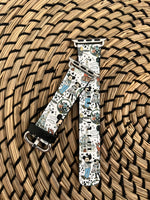 Custom Watch Bands | Sublimated Faux Leather Watch Bands