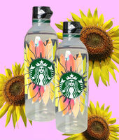 Sunflower Water bottle Starbucks Logo