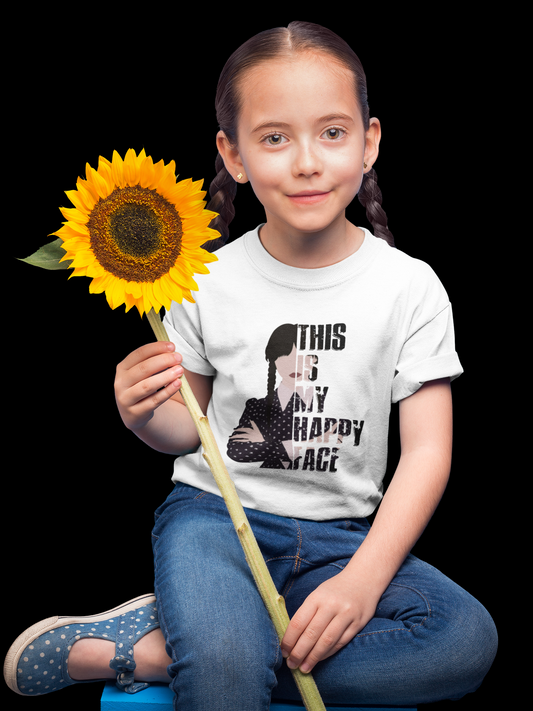 Toddler/Kids/Youth T-shirts "This is my Happy Face" Unisex Short Sleeve T-shirts