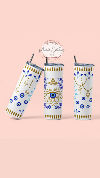 Evil Eye 20oz Skinny Tumblers