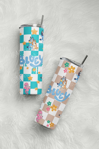 Bluey Inspired 20oz Skinny Tumblers